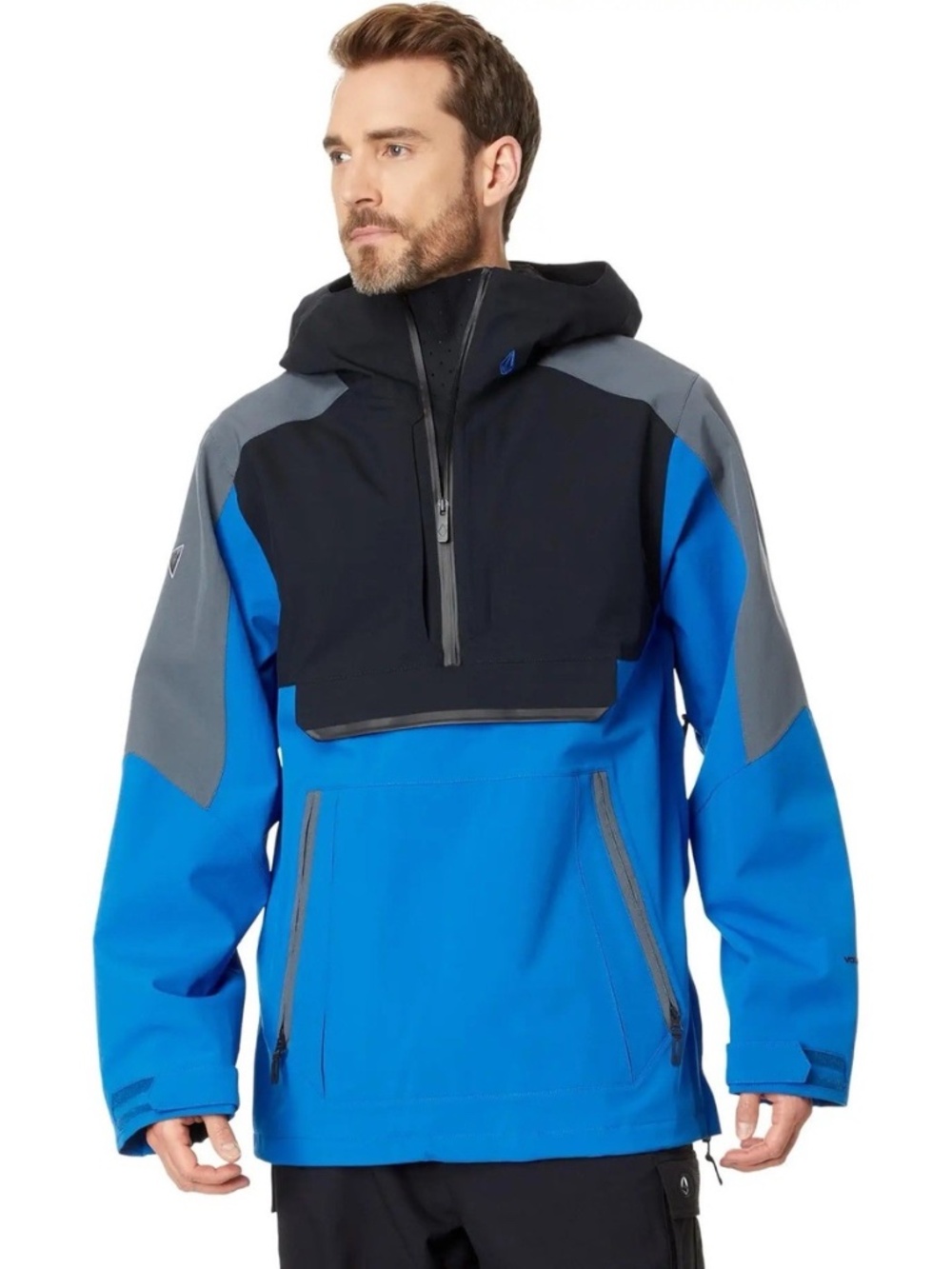 Volcom Snow Brighton Pullover Men Size Extra Large Color Electric Blue NEW!!